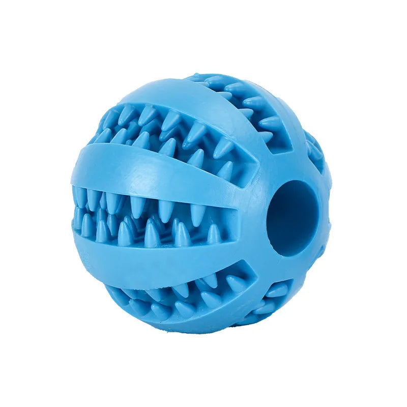Interactive Rubber Treat Ball Dog Toy – Chewing & Tooth Cleaning