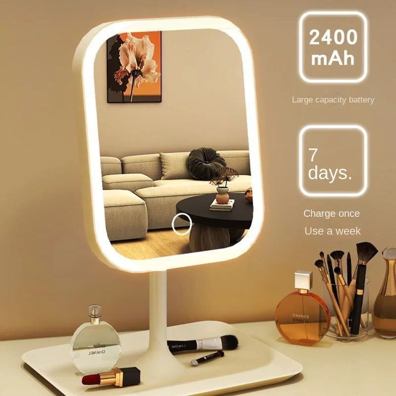 Luxury LED Vanity Mirror with Tri-Color Lighting & Touch Control