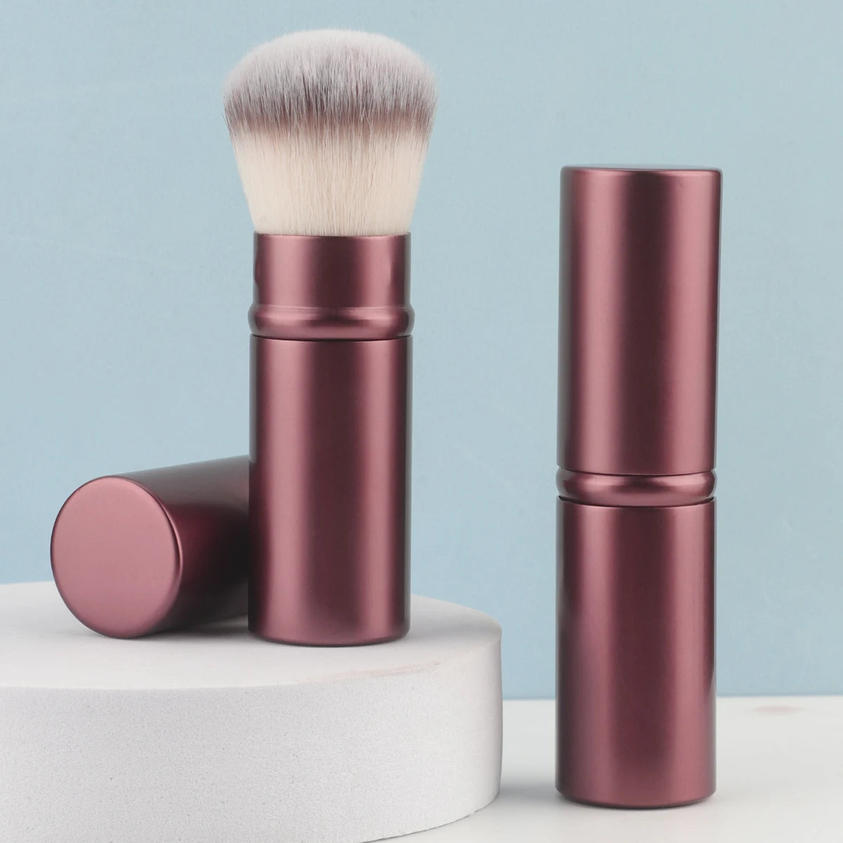Portable Retractable Makeup Brush – Smooth Powder Application