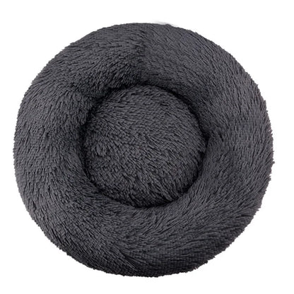 Calming Plush Round Pet Bed – Winter Warm Washable Sofa for Dogs & cat