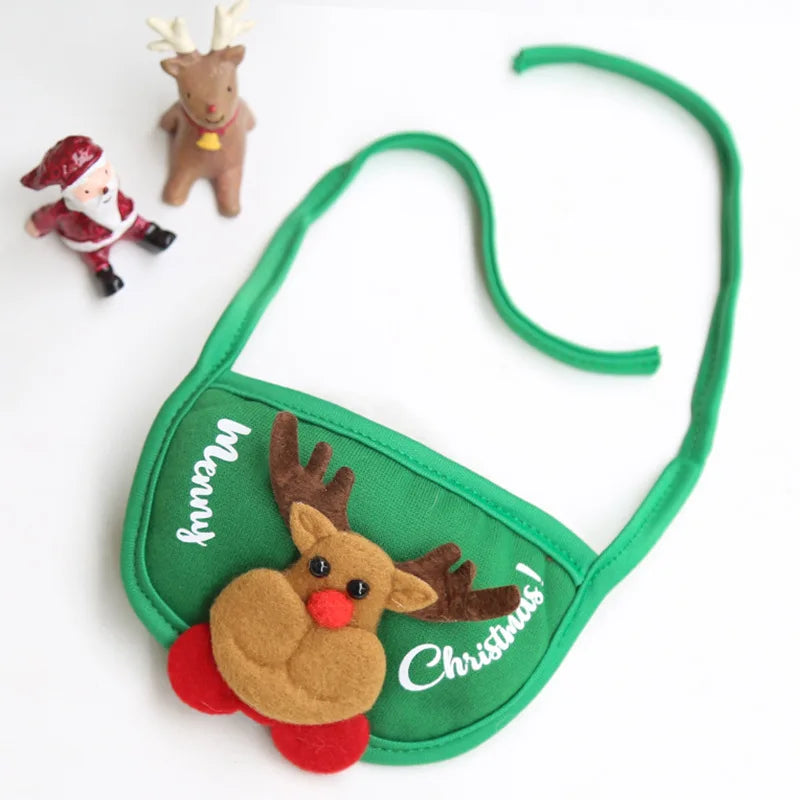 Christmas Puppy Hat & Bib – Funny Holiday Outfit for Dogs & Cats