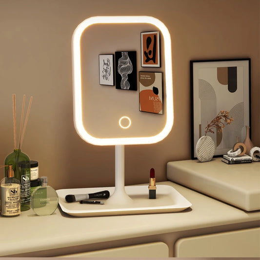 Luxury LED Vanity Mirror with Tri-Color Lighting & Touch Control