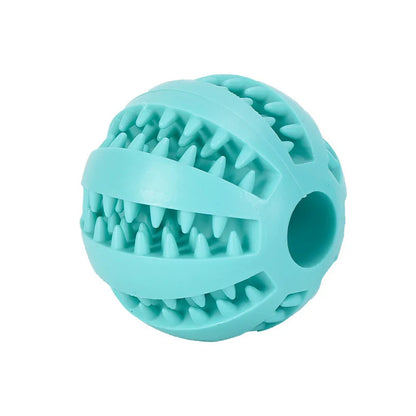 Interactive Rubber Treat Ball Dog Toy – Chewing & Tooth Cleaning